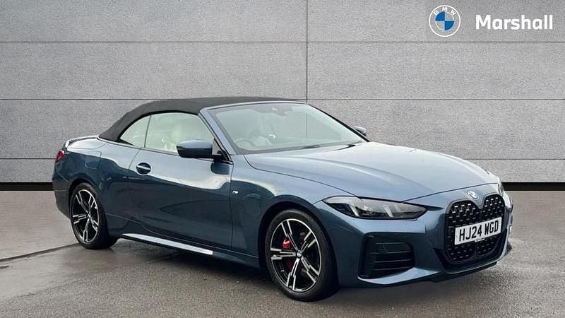 Arctic race blue metallic Used 2024 BMW 420 M Sport Cabriolet | £37,645 (Fair price) - Image 1/4
