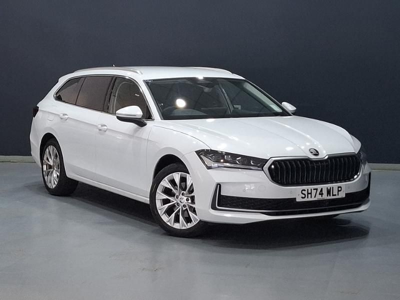 White Used 2024 Skoda Superb SE L Estate | £30,298 (Expensive) - Image 1/4