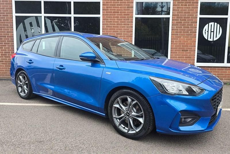 Blue Used 2020 Ford Focus ST-Line Estate | £8,800 (Good price) - Image 1/4