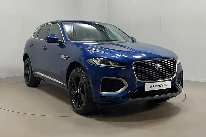 Begagnad Jaguar F-Pace R-Dynamic 201 HK (147 kW) 2021 Blå SUV
