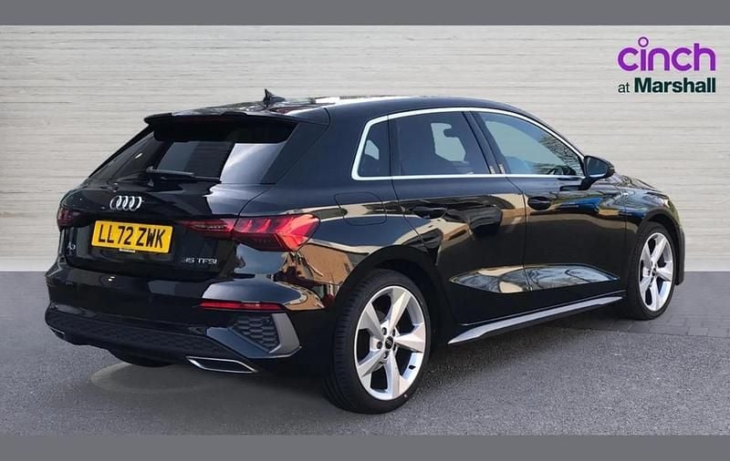 Used Audi A3 S-Line 147 HP (108 kW) 2022 Black Sedan