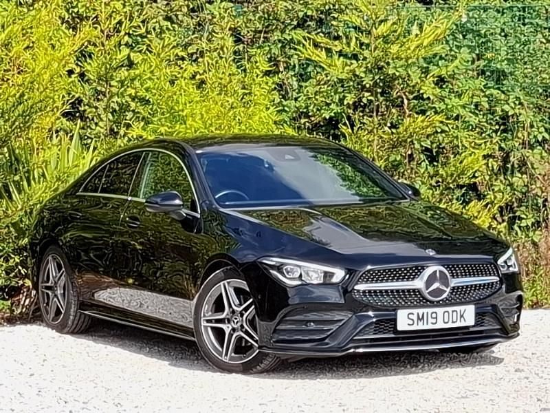 Black Used 2019 Mercedes CLA180 AMG line Sedan | £22,298 (Fair price) - Image 1/4