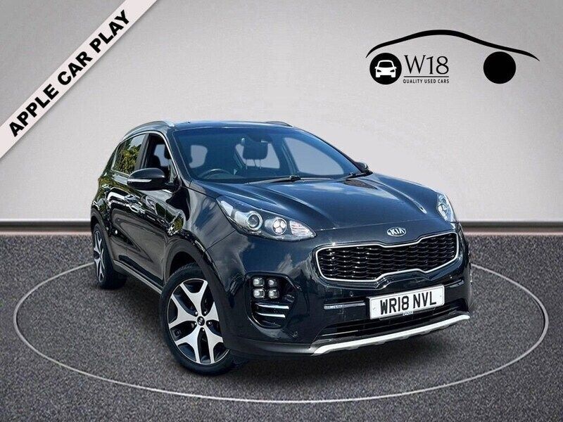 Black Used 2018 Kia Sportage GT-Line SUV | £12,995 (Good price) - Image 1/4