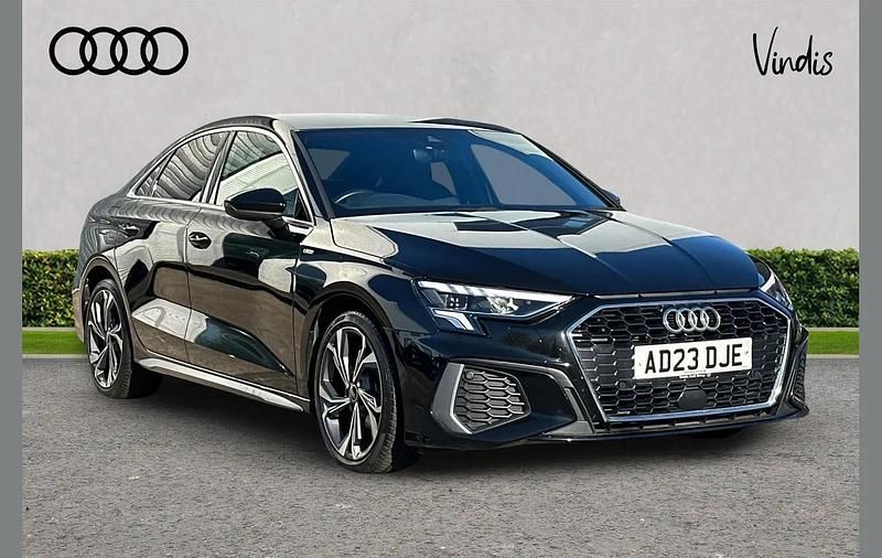 Used Audi A3 S-Line 147 HP (108 kW) 2023 Black Sedan