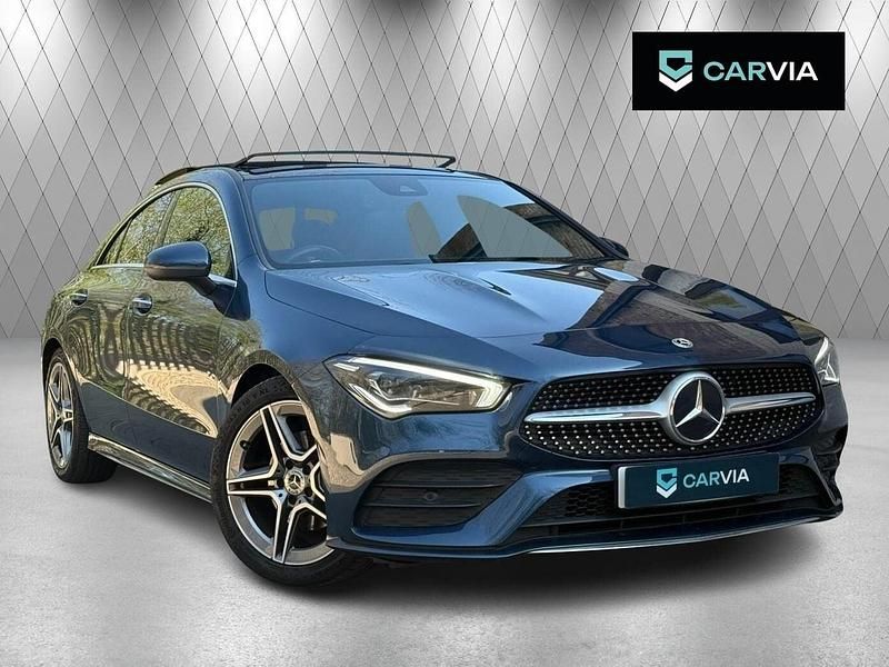 Used Mercedes CLA180 AMG Line Premium Plus 136 HP (100 kW) 2021 Blue Sedan