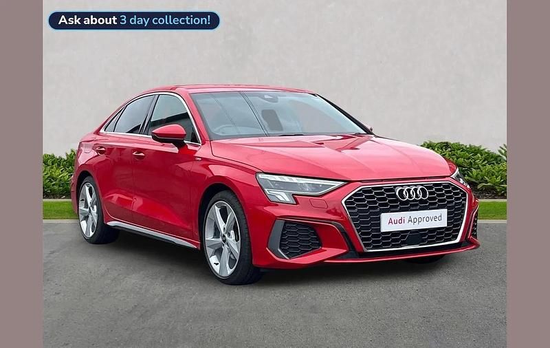 Used Audi A3 S-Line 150 HP (110 kW) 2023 Red Sedan
