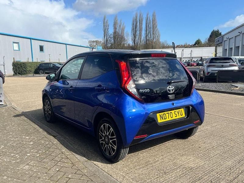 Used Toyota Aygo X-clusiv 70 HP (51 kW) 2021 Blue Hatchback