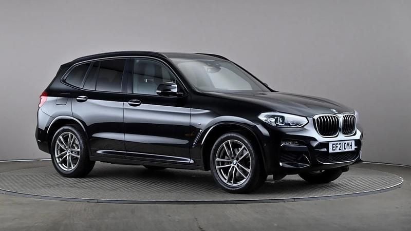 Black Used 2021 BMW X3 M Sport SUV | £28,777 (Good price) - Image 1/4