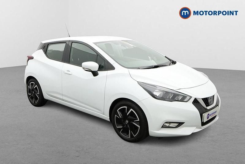 White Used 2021 Nissan Micra Acenta Hatchback | £10,599 (Fair price) - Image 1/4