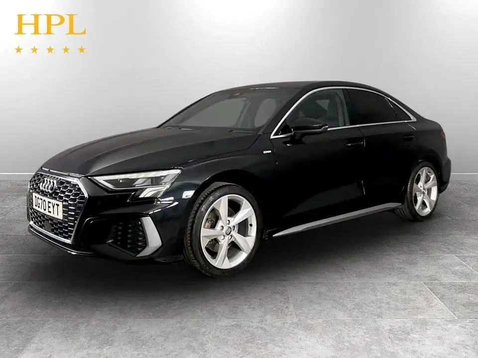 Used Audi A3 S-Line 150 HP (110 kW) 2020 Black Sedan