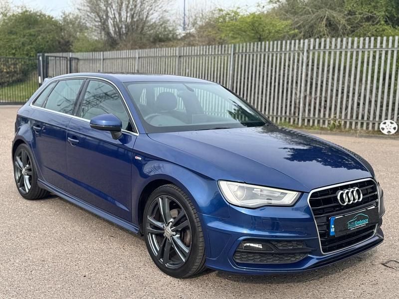 Used Audi A3 S-Line 105 HP (77 kW) 2013 Blue Hatchback