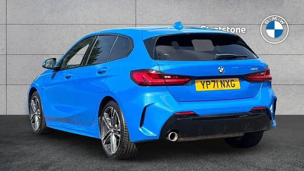 Used BMW 118 M Sport 136 HP (100 kW) 2021 Blue Hatchback