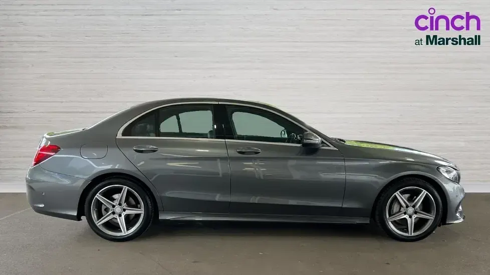Used Mercedes C220 AMG line 170 HP (125 kW) 2017 Grey Sedan