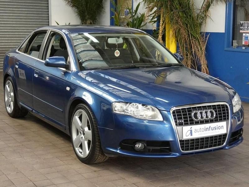 Used Audi A4 S-Line 113 HP (83 kW) 2007 Blue Sedan