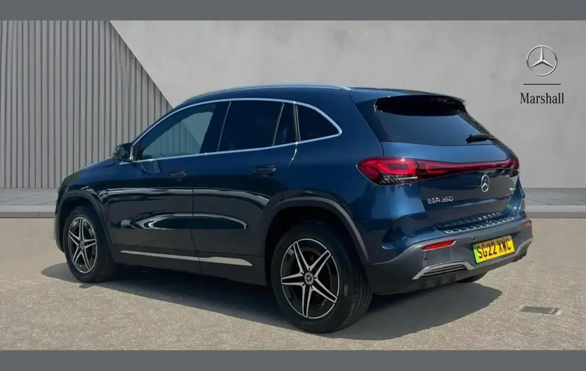 Used Mercedes EQA350 AMG line 214 kW (292 HP) 2022 Denim blue metallic SUV