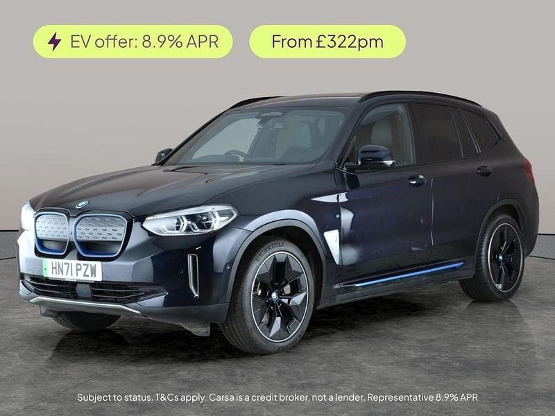 Black Used 2021 BMW iX3 Luxury Line SUV | £20,402 (Good price) - Image 1/3
