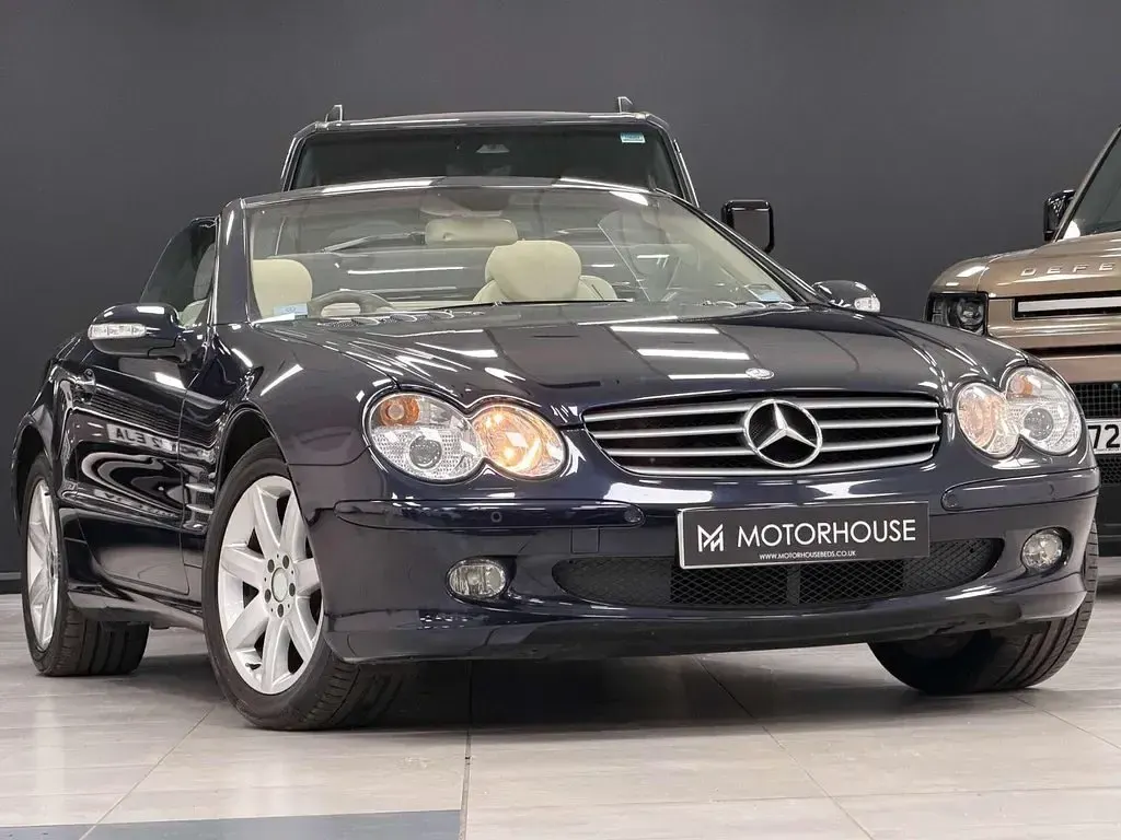 Used Mercedes SL350 245 HP (180 kW) 2003 Blue Cabriolet