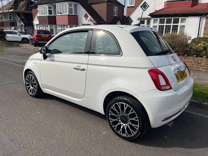 Used Fiat 500 Collezione 69 HP (50 kW) 2018 White Hatchback