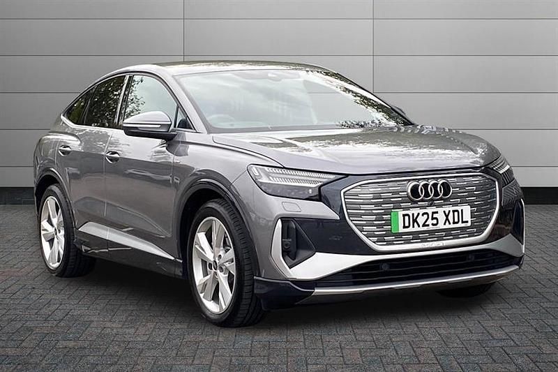 Grey Used 2025 Audi Q4 e-tron S-Line SUV | £42,395 (Super price) - Image 1/4