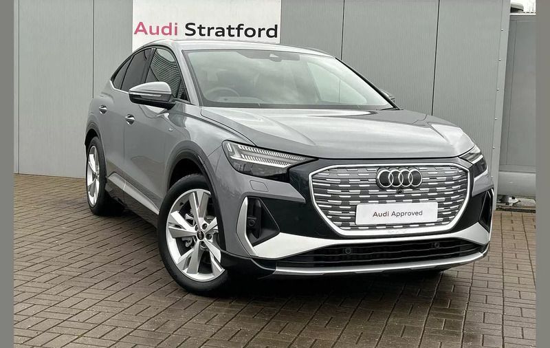 Grey Used 2023 Audi Q4 Sportback e-tron S-Line SUV | £49,950 - Image 1/4