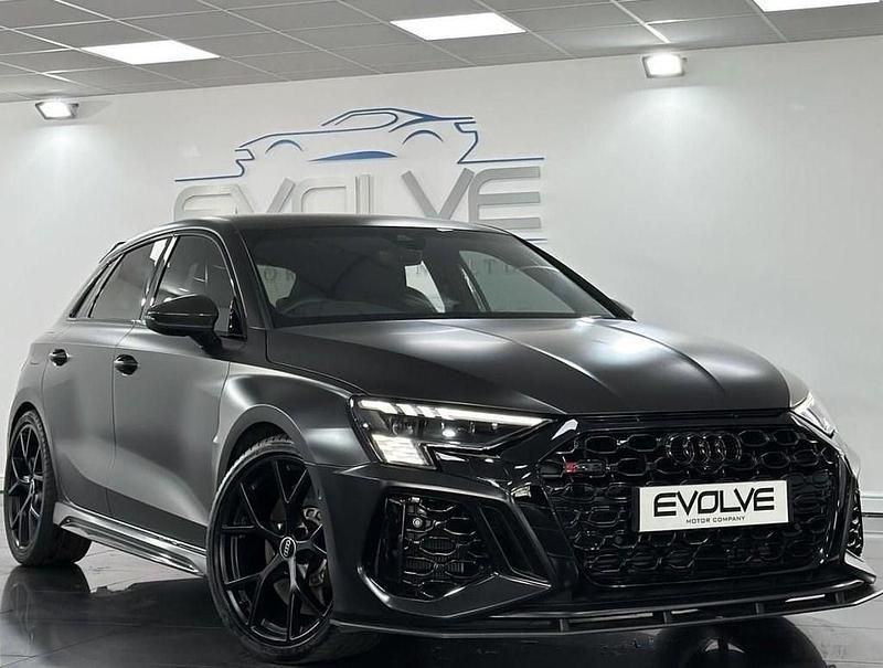 Black Used 2022 Audi RS3 Advanced Hatchback | £48,495 (Good price) - Image 1/4