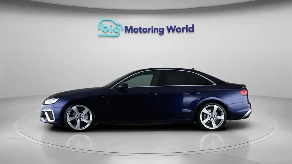 Used Audi A4 S-Line 204 HP (150 kW) 2021 Blue Sedan