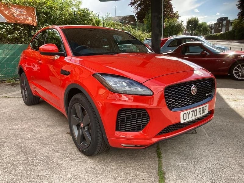 Red Used 2020 Jaguar E-Pace Chequered Flag SUV | £20,995 (Fair price) - Image 1/4