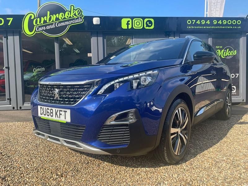 Blue Used 2018 Peugeot 3008 GT-line Hatchback | £11,995 (A bit pricey) - Image 1/3