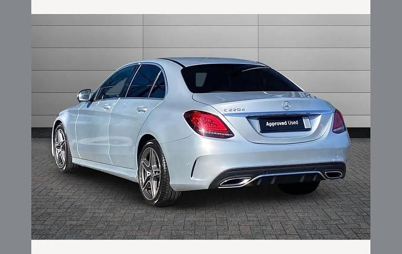 Used Mercedes C220 AMG Line Premium 194 HP (142 kW) 2021 Silver Sedan
