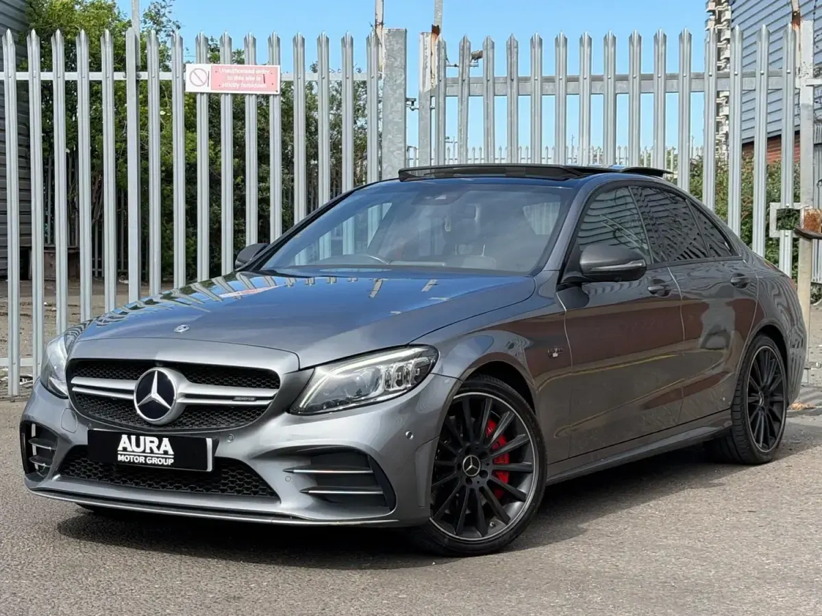 Begagnad Mercedes C43 AMG Premium Plus 2018 Grå Sedan