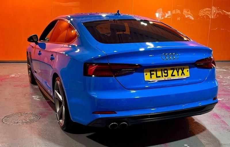 Used Audi A5 Sportback Black Edition 190 HP (139 kW) 2019 Blue Hatchback