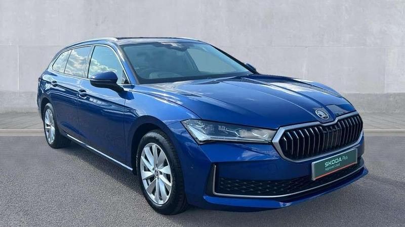 Cobalt blue Used 2024 Skoda Superb SE Technology Estate | £28,050 (A bit pricey) - Image 1/4