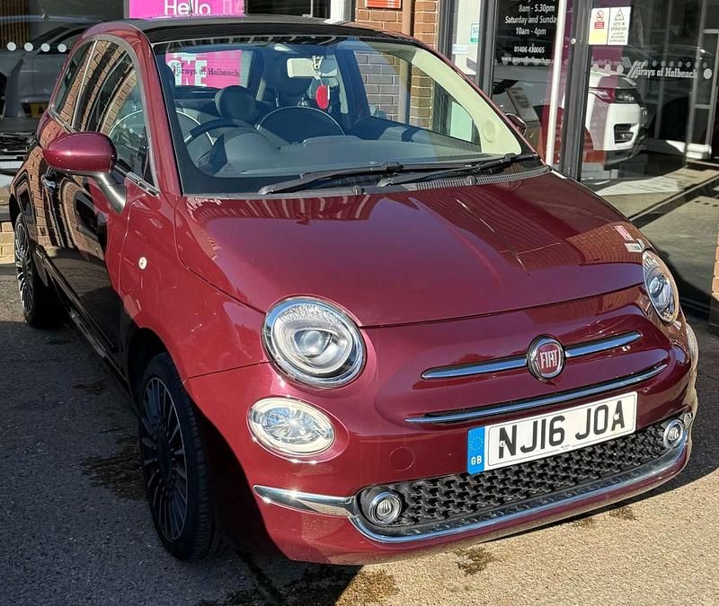 Used Fiat 500 Lounge 2016 Red Hatchback