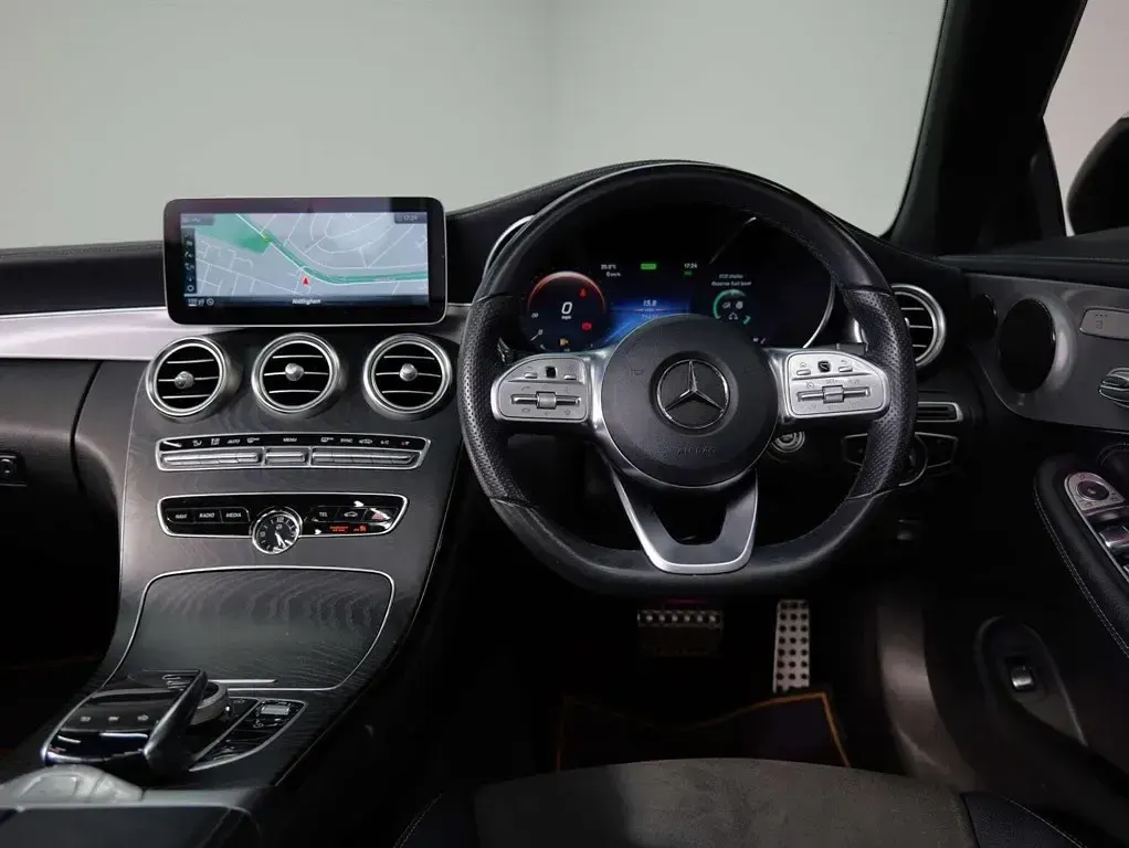 Used Mercedes C200 AMG line 181 HP (133 kW) 2019 White Cabriolet