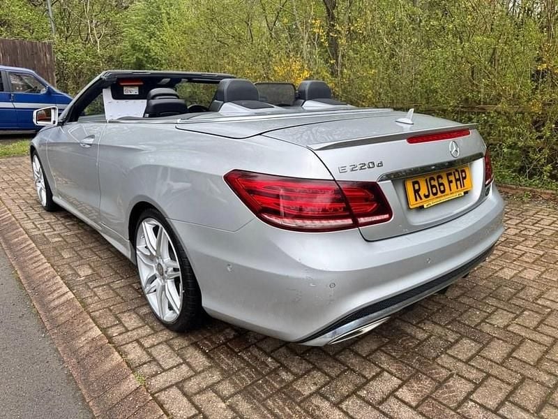 Used Mercedes E220 AMG line 2016 Silver Cabriolet