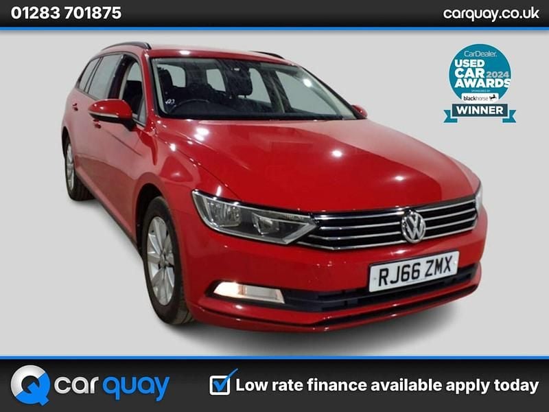 Red Used 2016 VW Passat S Estate | £9,495 (Good price) - Image 1/2