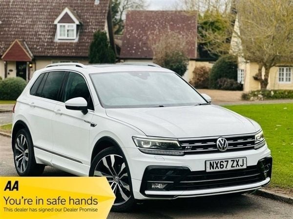 White Used 2017 VW Tiguan R-line SUV | £19,490 (Good price) - Image 1/1