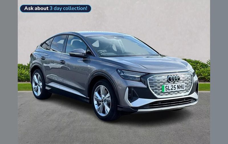 Grey Used 2025 Audi Q4 Sportback e-tron S-Line SUV | £37,593 (Fair price) - Image 1/4