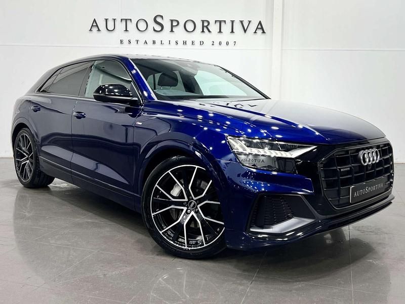 Blue Used 2021 Audi Q8 Black Edition SUV | £44,990 (Fair price) - Image 1/3