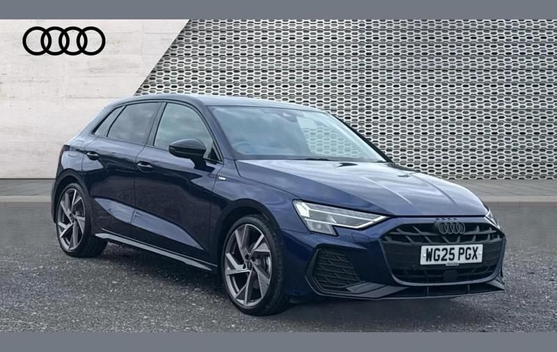 Used Audi A3 Black Edition 147 HP (108 kW) 2025 Blue Hatchback