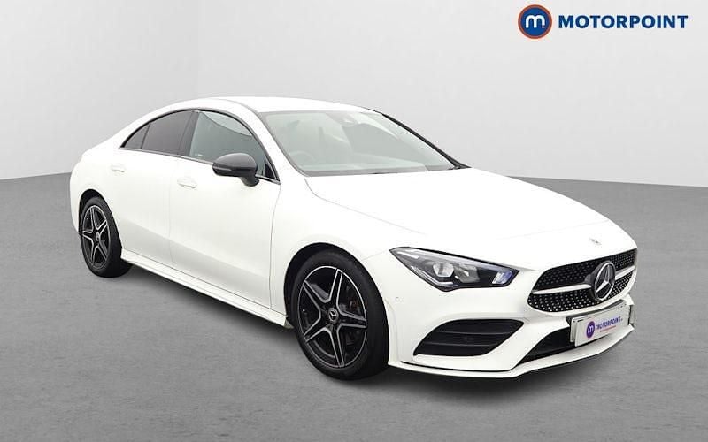 White Used 2022 Mercedes CLA180 AMG Line Premium Sedan | £24,699 (Fair price) - Image 1/4