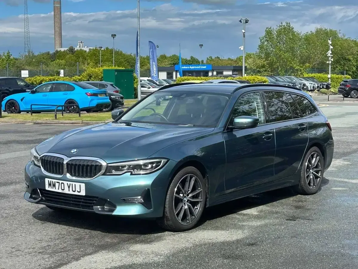Used BMW 320 Sport Line 181 HP (133 kW) 2021 Blue Estate