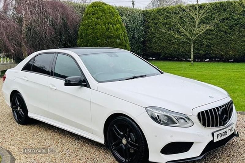 Used Mercedes E220 AMG 2015 White Sedan