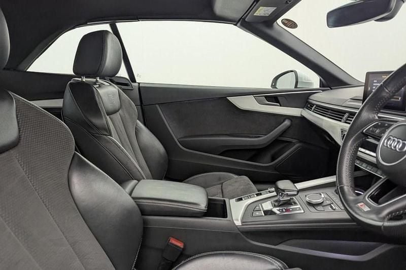 Used Audi A5 Cabriolet S-Line 190 HP (139 kW) 2018 White Cabriolet