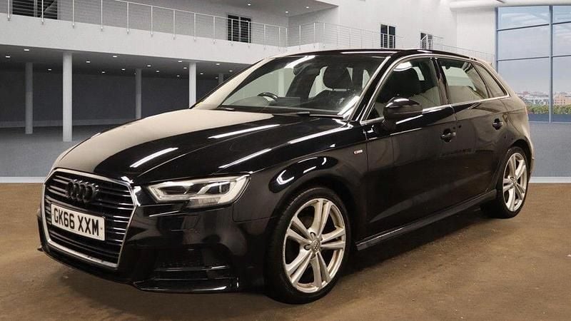Used Audi A3 Sportback S-Line 2016 Black Hatchback
