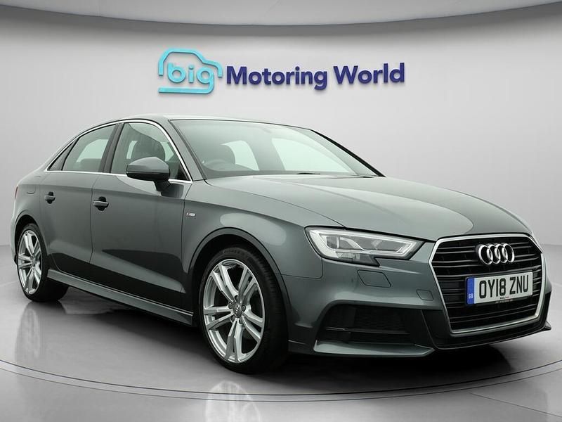 Grey Used 2018 Audi A3 S-Line Sedan | £14,000 (Fair price) - Image 1/4