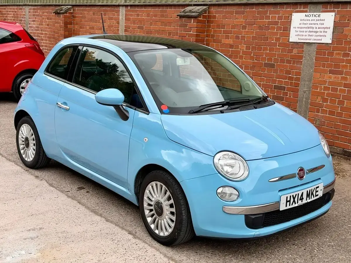 Used Fiat 500 Lounge 2014 Blue Hatchback