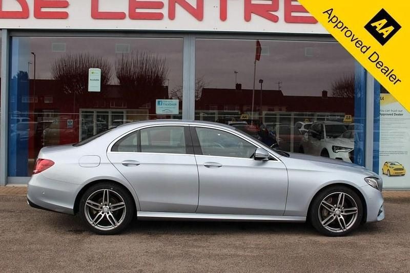 Used Mercedes E220 AMG line 194 HP (142 kW) 2016 Silver Sedan