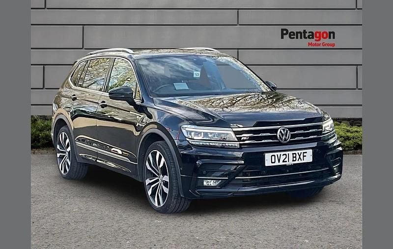 Used VW Tiguan Allspace R-line 150 HP (110 kW) 2021 Black SUV