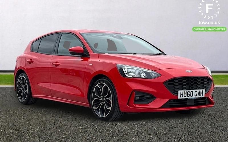 Red Used 2019 Ford Focus ST-Line X Hatchback | £12,899 (Fair price) - Image 1/4